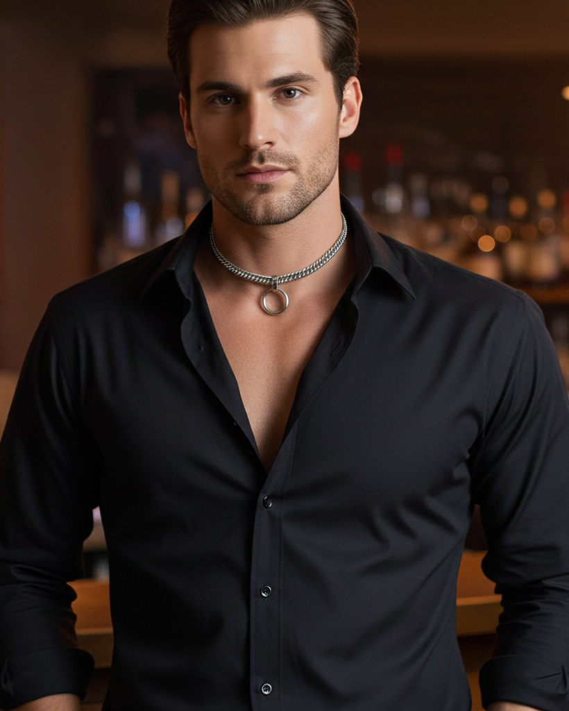 DIscreet Day Collar Gothic Punk Choker Necklace | Submissive Style with Permanent Locking Clasp Options