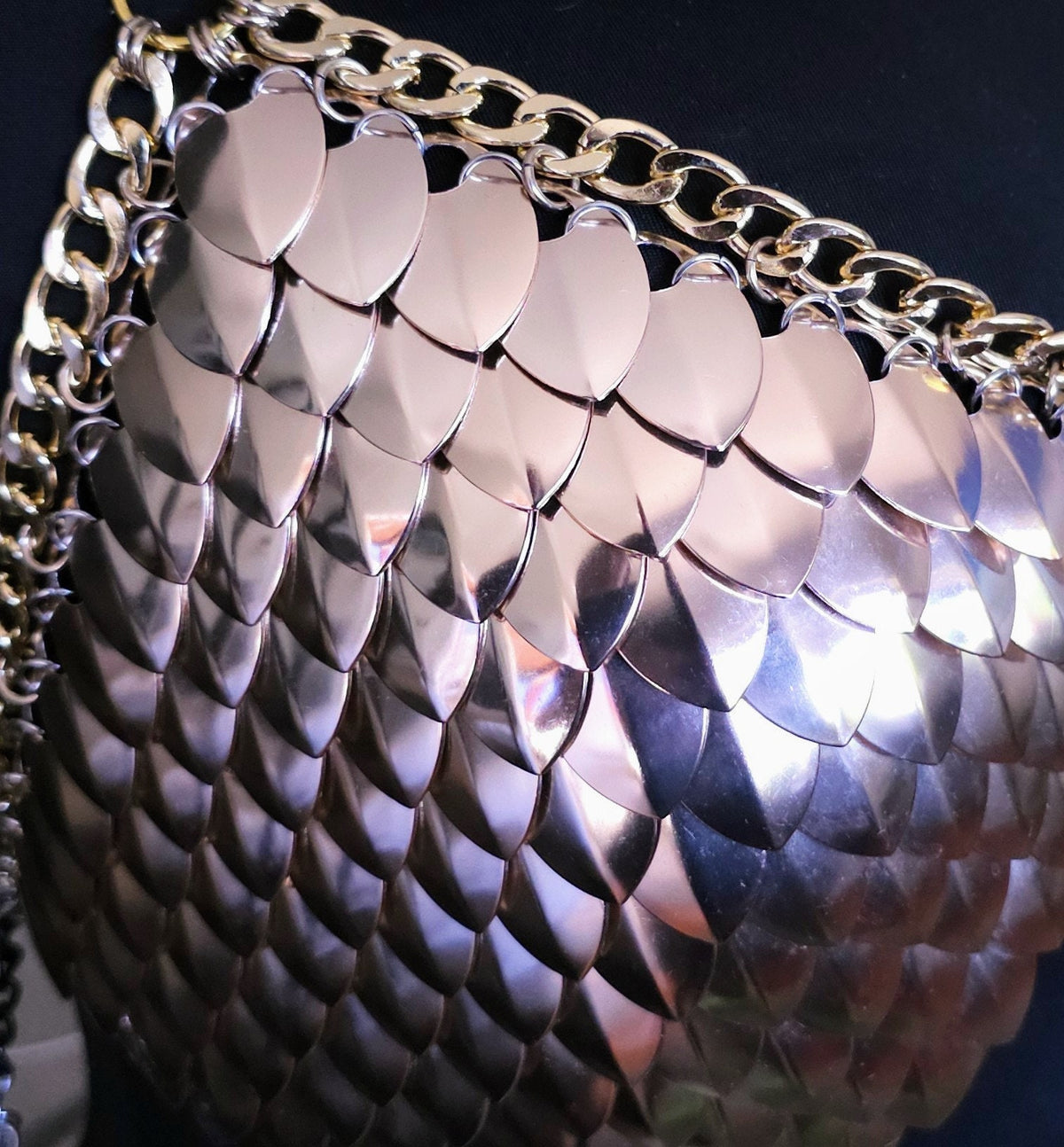 Plus Size! Festival Outfit Scalemail Corset Top, or Rave Viking, Dragon, Fairy Cosplay Costume, Renaissance Dress