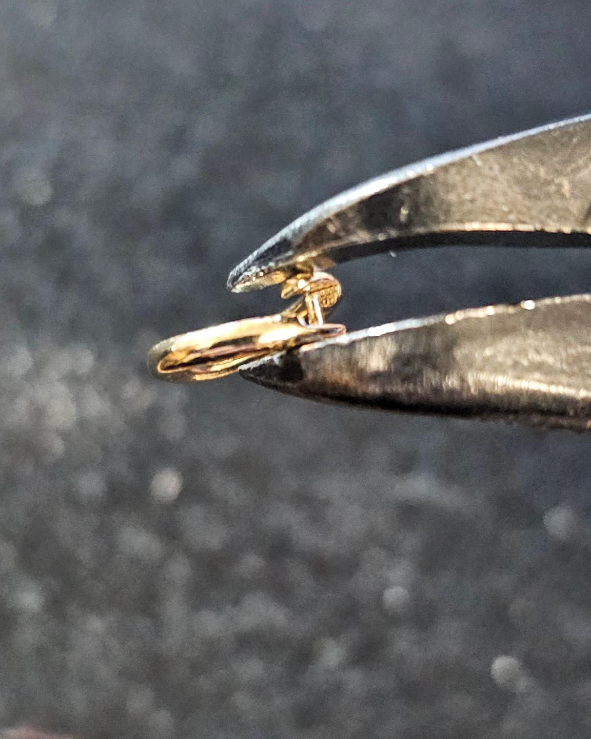 Gold Discreet Day Collar Choker Submissive Necklace with Permanent Locking Ring Option - Submissive O Ring BDSM Aesthetic Jewelry