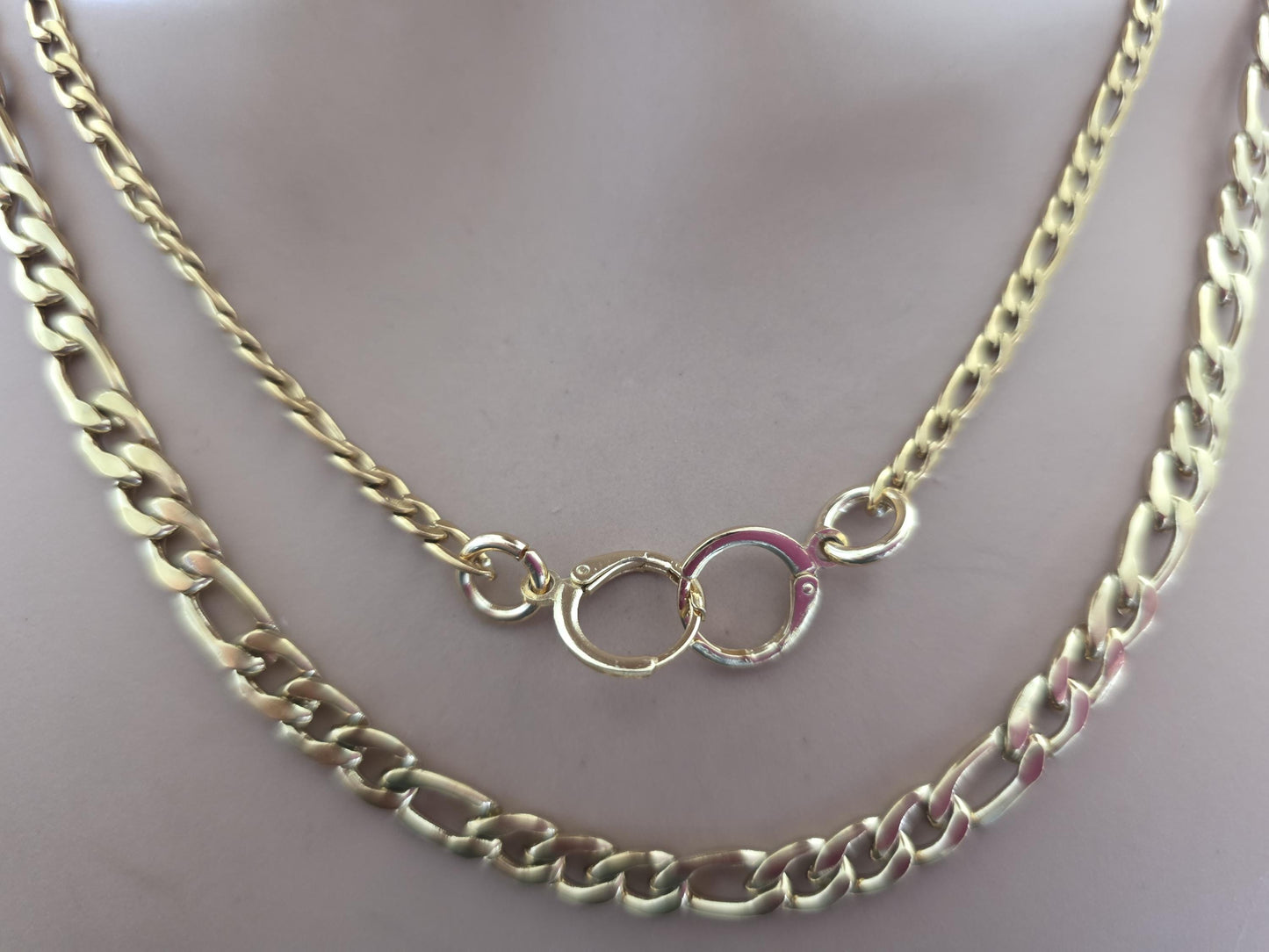 Loops Earplugs Keeper Necklace, Gold Layered Multi Strand Mens & Womens ADHD Autism Sensory Jewelry, Anti-Loss Earbud Necklace