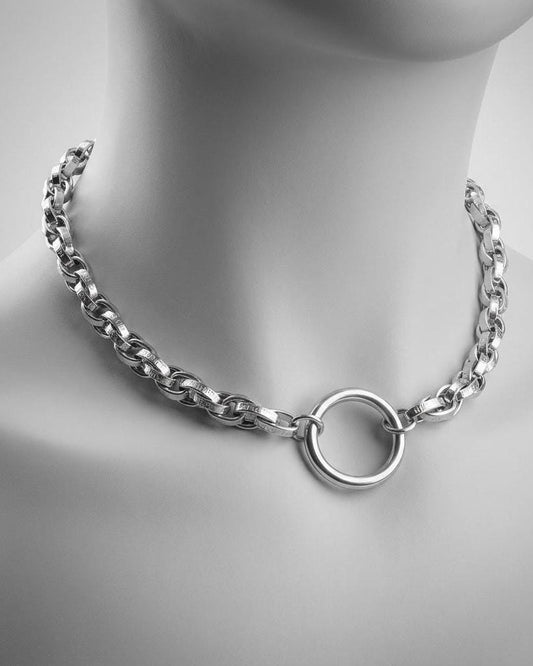Steel Day Collar Choker Necklace For Men, Women - Romantic Couples Devotion Style Jewelry