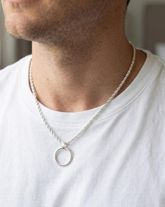 Sterling Silver 3mm Rope Chain Day Collar Choker Necklace - Mens, Womens, 3 Sizes & Locking Option - Luxury Commitment Jewelry