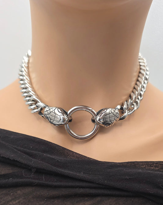 Goth Punk Serpiente Ouroburos, Medusa, Swiftie Gothic Punk Collar Gargantilla Collar