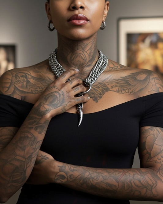 EXTRA LONG Stainless Steel Leash Necklace - The Ultimate Intimate Couples Choker