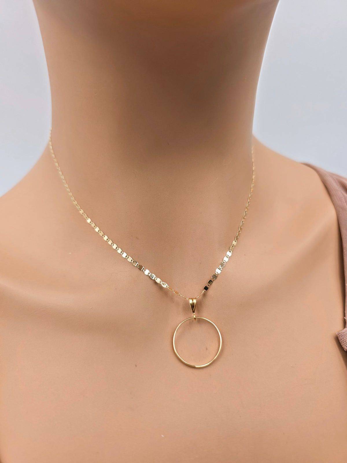Solid 10K Gold Day Collar | Fine Gold Necklace