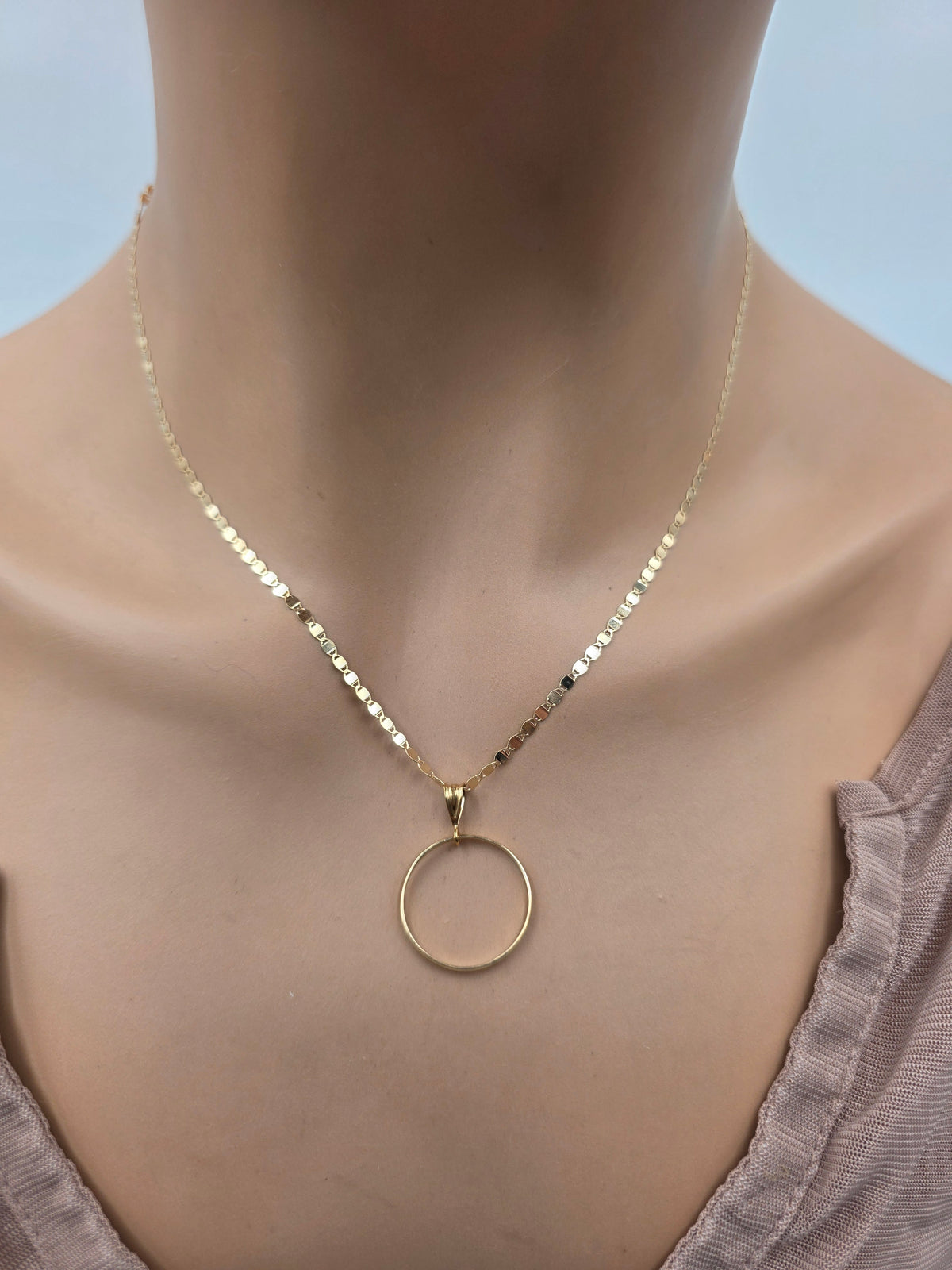 Solid 10K Gold Day Collar | Fine Gold Necklace