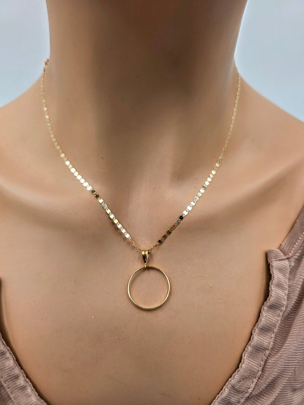 Solid 10K Gold Day Collar | Fine Gold Necklace