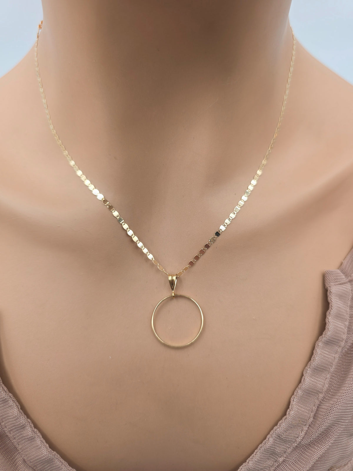 Solid 10K Gold Day Collar | Fine Gold Necklace