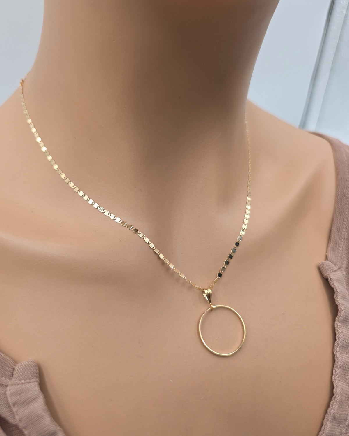 Solid 10K Gold Day Collar | Fine Gold Necklace