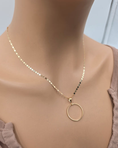 Solid 10K Gold Day Collar | Fine Gold Necklace