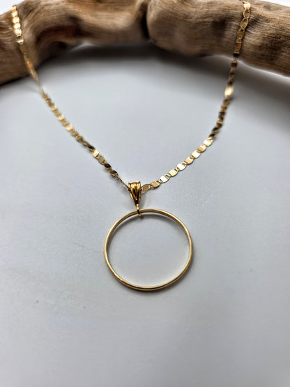 Solid 10K Gold Day Collar | Fine Gold Necklace