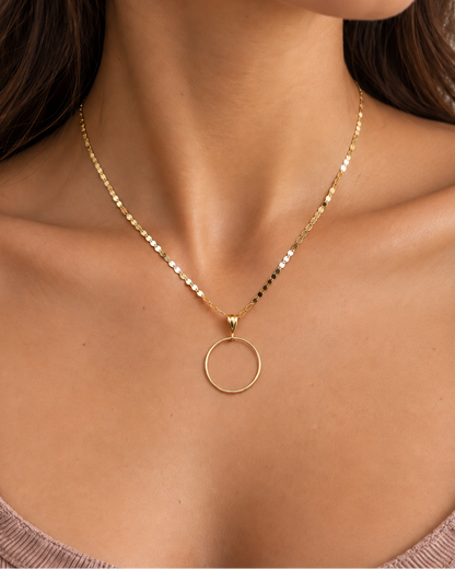 Solid 10K Gold Day Collar | Fine Gold Necklace