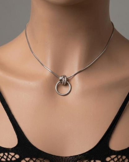 Minimalist Steel Dainty 24/7 Day Collar Snake Chain Necklace, Permanent Locking Options | Couples Devotion jewelry