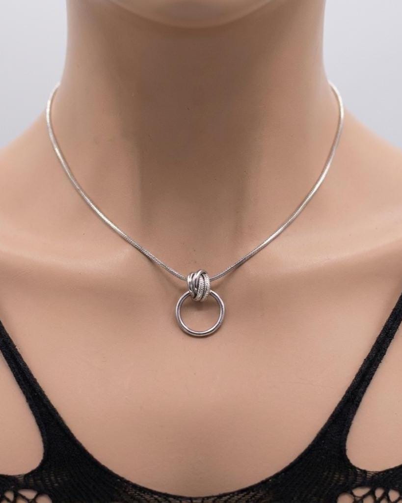 Minimalist Steel Dainty 24/7 Day Collar Snake Chain Necklace, Permanent Locking Options | Couples Devotion jewelry