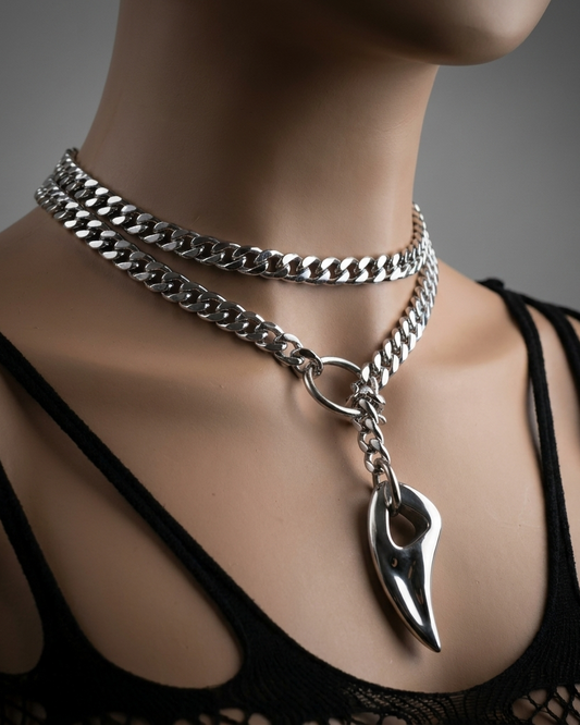 Steel Tusk Strong and Durable Slip Chain Lariat Wrap Necklace - 41 Inches