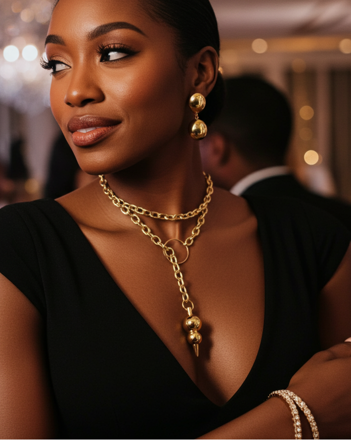 Gold Chunky Luxus Slip Kette Intime Lifestyle Paare Halskette