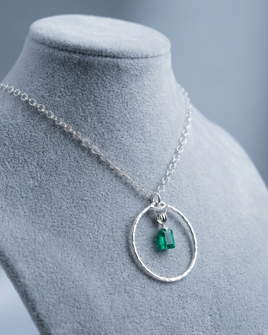 Sterling Silver Day Collar with Austrian Crystal Choker Necklace - Locking Option - Partner Jewelry