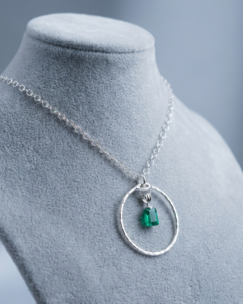 Sterling Silber Tag Halsband mit österreichischem Kristall Choker Halskette - Verschluss Option - Partnerschmuck
