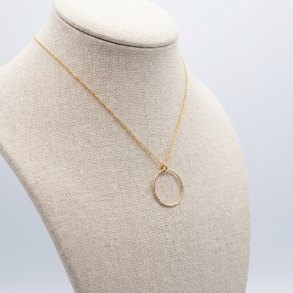 Gold Vermeil Sterling Silver Elegant Minimalist  Chain Day Collar Necklace, Romantic Partner Fine Jewelry