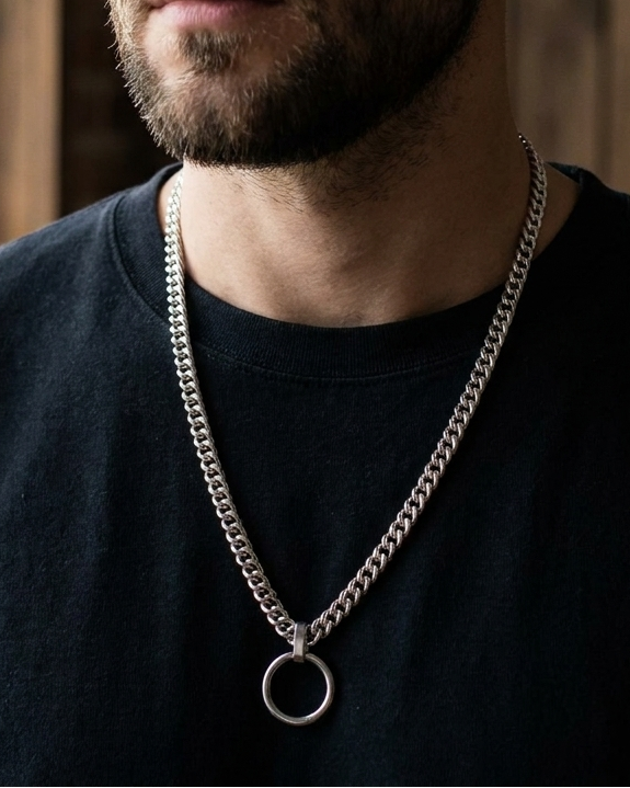 Steel Day Collar – Chain | Minimalist | Optional Locking Clasp