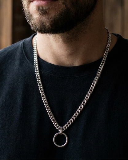 Steel Day Collar – Chain | Minimalist | Optional Locking Clasp