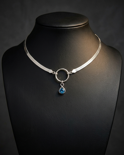 Sterling Silver Herringbone Day Collar | 5mm Locking Option Necklace