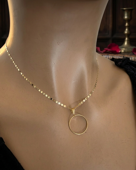 Solid 10K Gold Day Collar Necklace | Minimalist Luxury Collar | Fine Gold Jewelry
