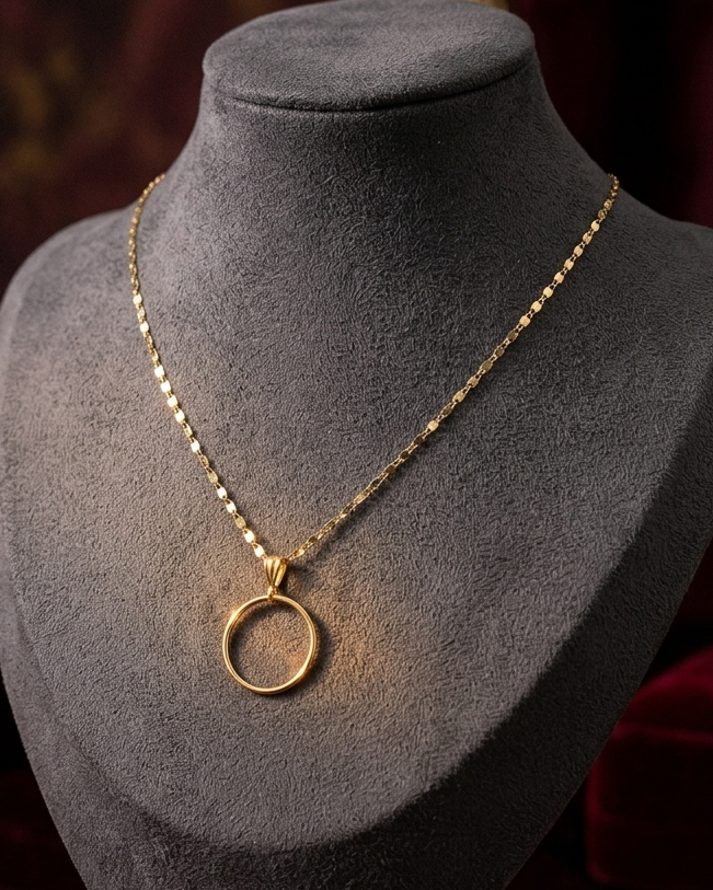 Solid 10K Gold Day Collar | Fine Gold Necklace