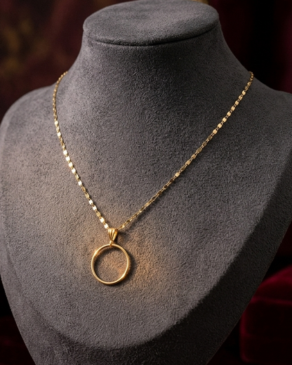 Solid 10K Gold Day Collar | Fine Gold Necklace