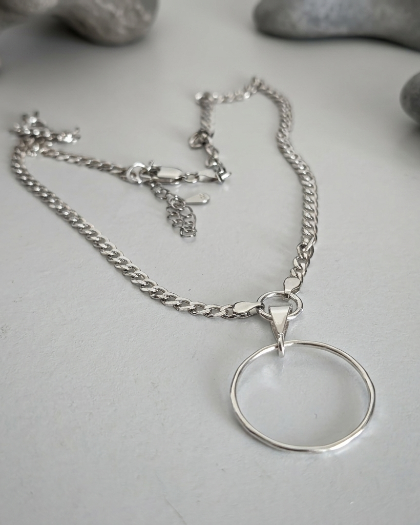 Sterling Silver Curb Chain Day Collar | 2.5mm Necklace