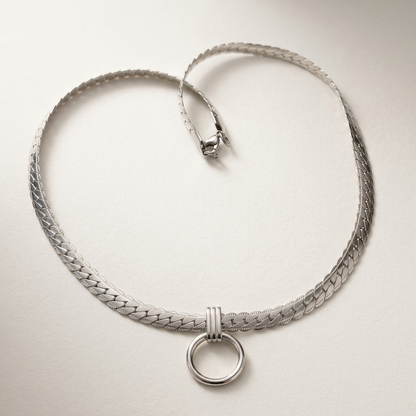 Chunky Steel O-Ring Day Collar | 7mm Locking Necklace