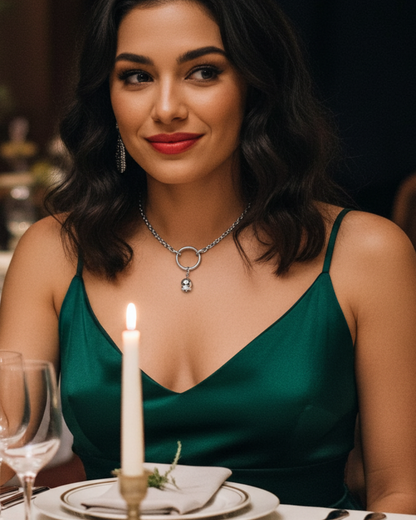 Bell the Kitten - Day Collar Choker Necklace, Intimate Couples Jewelry with Permanent Locking Clasp Option