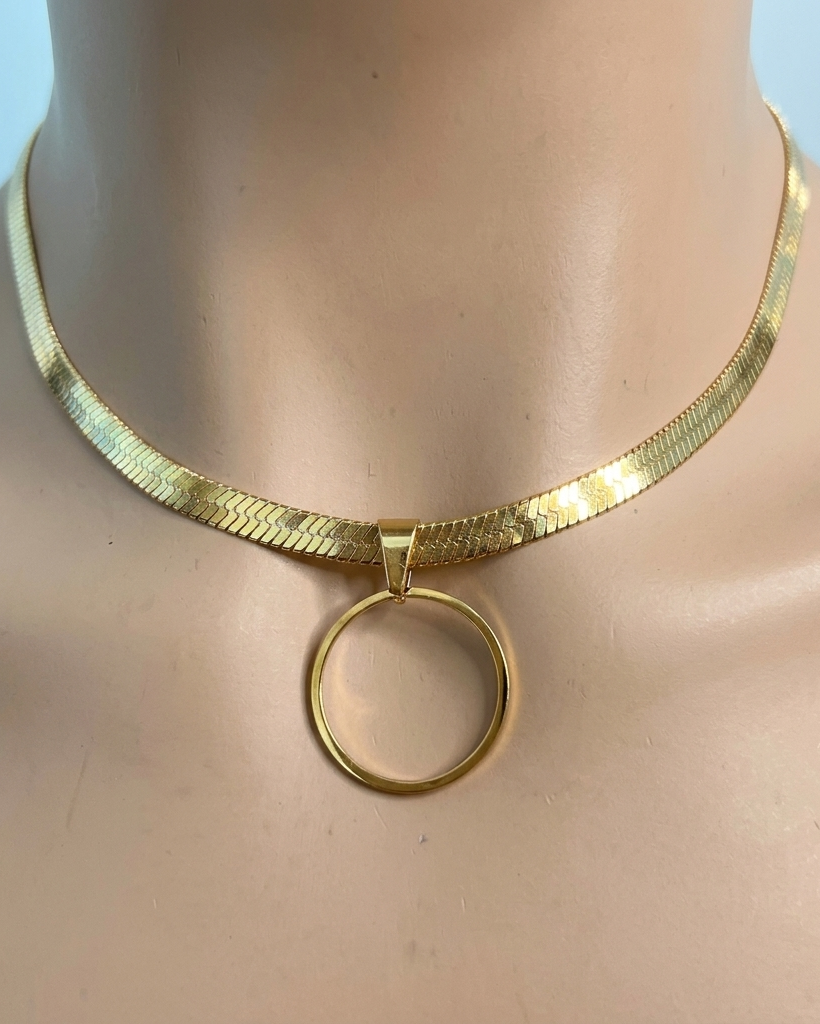 Day Collar – Herringbone Chain | Everyday | Optional Locking Clasp