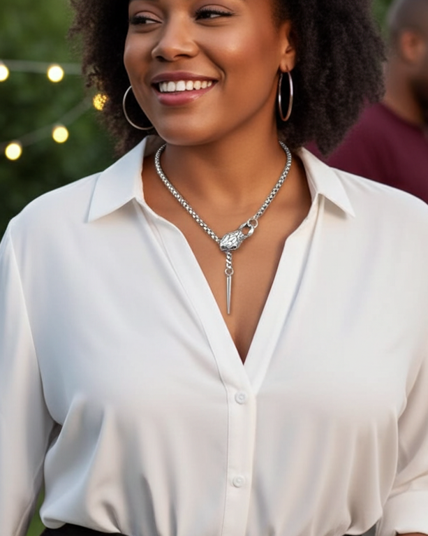 Medusa Swiftie Snake Necklace, The Ouroboros Chunky Chain Goth Grunge Alt Fidget Choker