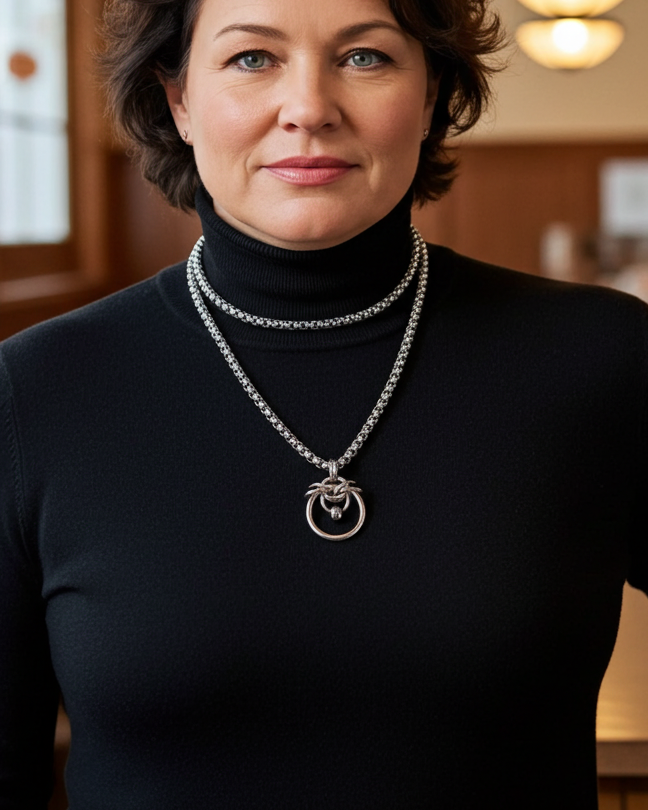 Zappel-Halskette Wikinger Nordisches Kettenhemd Halskette