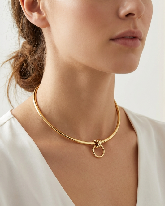 Rigid Discreet Day Collar Choker Submissive Necklace with Permanent Locking Ring Option