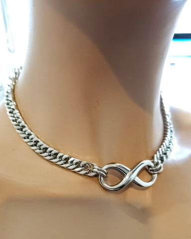 Sterling Silber O-Ring Halsband Halskette