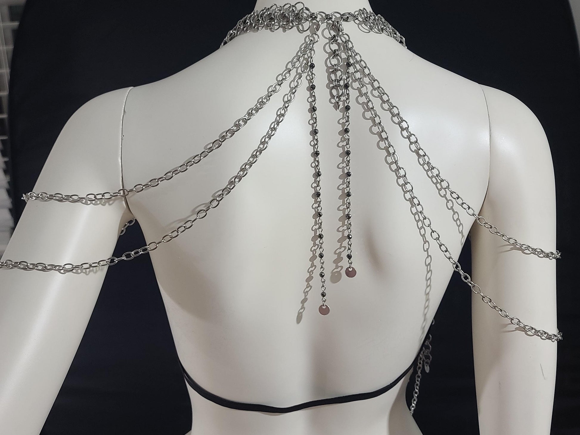 Halloween Festival Outfit Scalemail Corset Top,  or Rave Viking, Dragon, Fairy Cosplay Costume,   - QUALITY MADE in CANADA