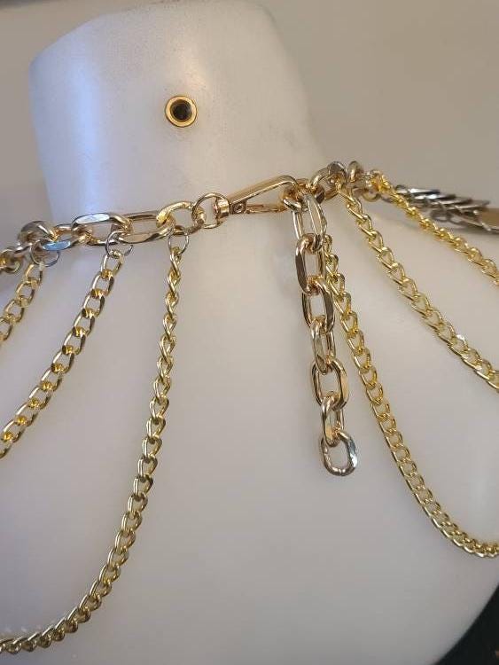 Metal Gold Shoulder Armor, Fantasy Scalemail Dragon Scale Womens Armor, Royal Fae Gala Fairytale Costume, Viking, Fairy Cosplay, Bookish