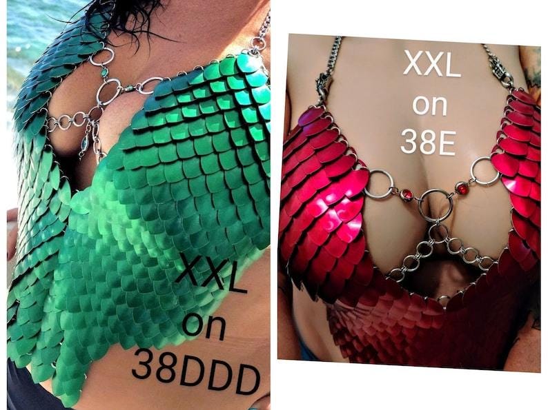 Metal Green Breastplate Corset Armor, Fantasy Scalemail Dragon Scale Womens Armor, Royal Fae Gala Fairytale Costume, Viking, Fairy Cosplay