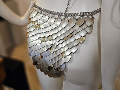 Halloween Viking, Dragon, Fairy Scalemail Cosplay Chainmail  Festival Outfit Skirt Bottoms  Costume QUALITY MADE in CANADA