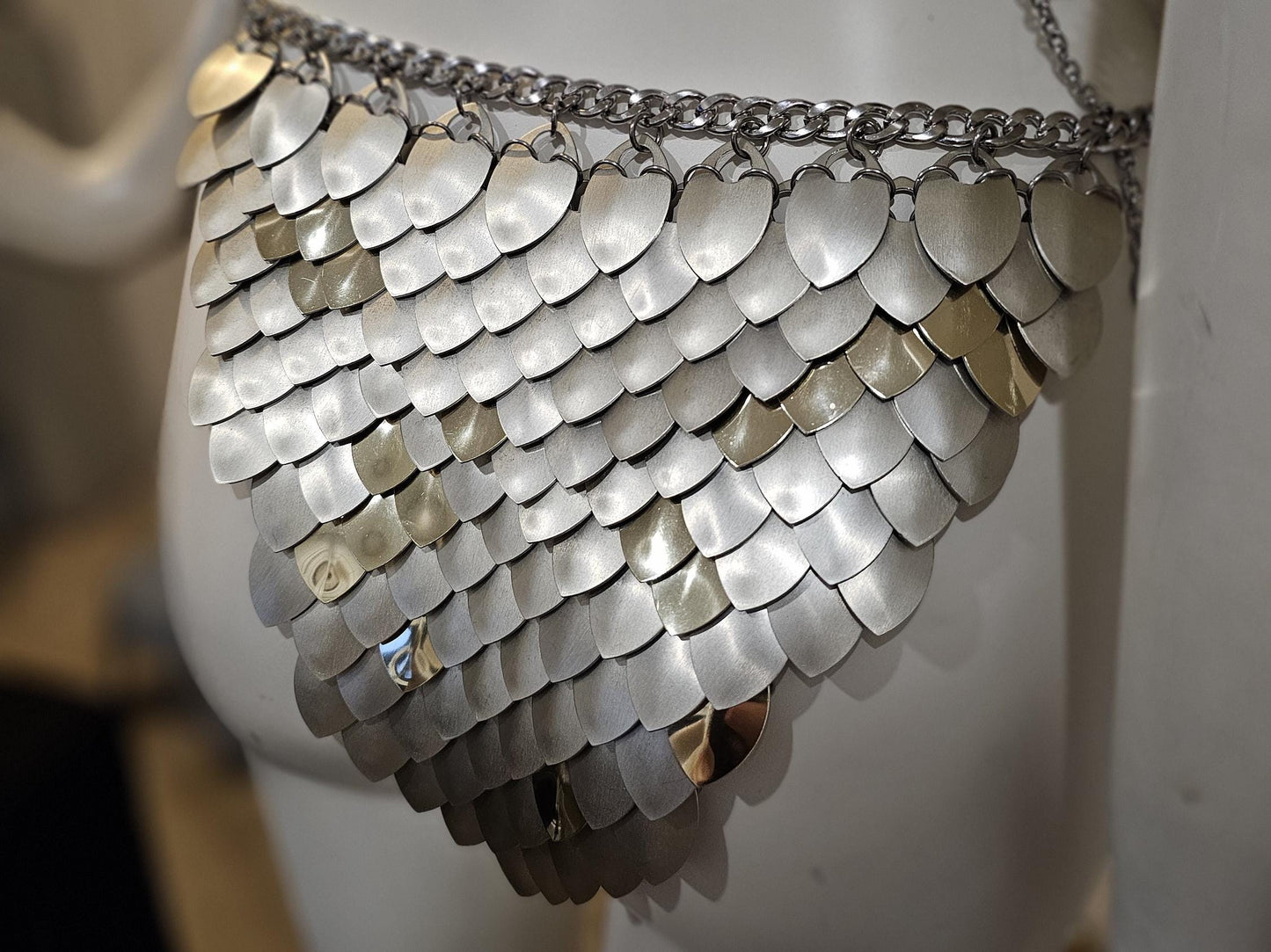 Halloween Viking, Dragon, Fairy Scalemail Cosplay Chainmail  Festival Outfit Skirt Bottoms  Costume QUALITY MADE in CANADA