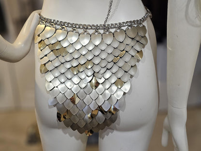 Halloween Viking, Dragon, Fairy Scalemail Cosplay Chainmail  Festival Outfit Skirt Bottoms  Costume QUALITY MADE in CANADA