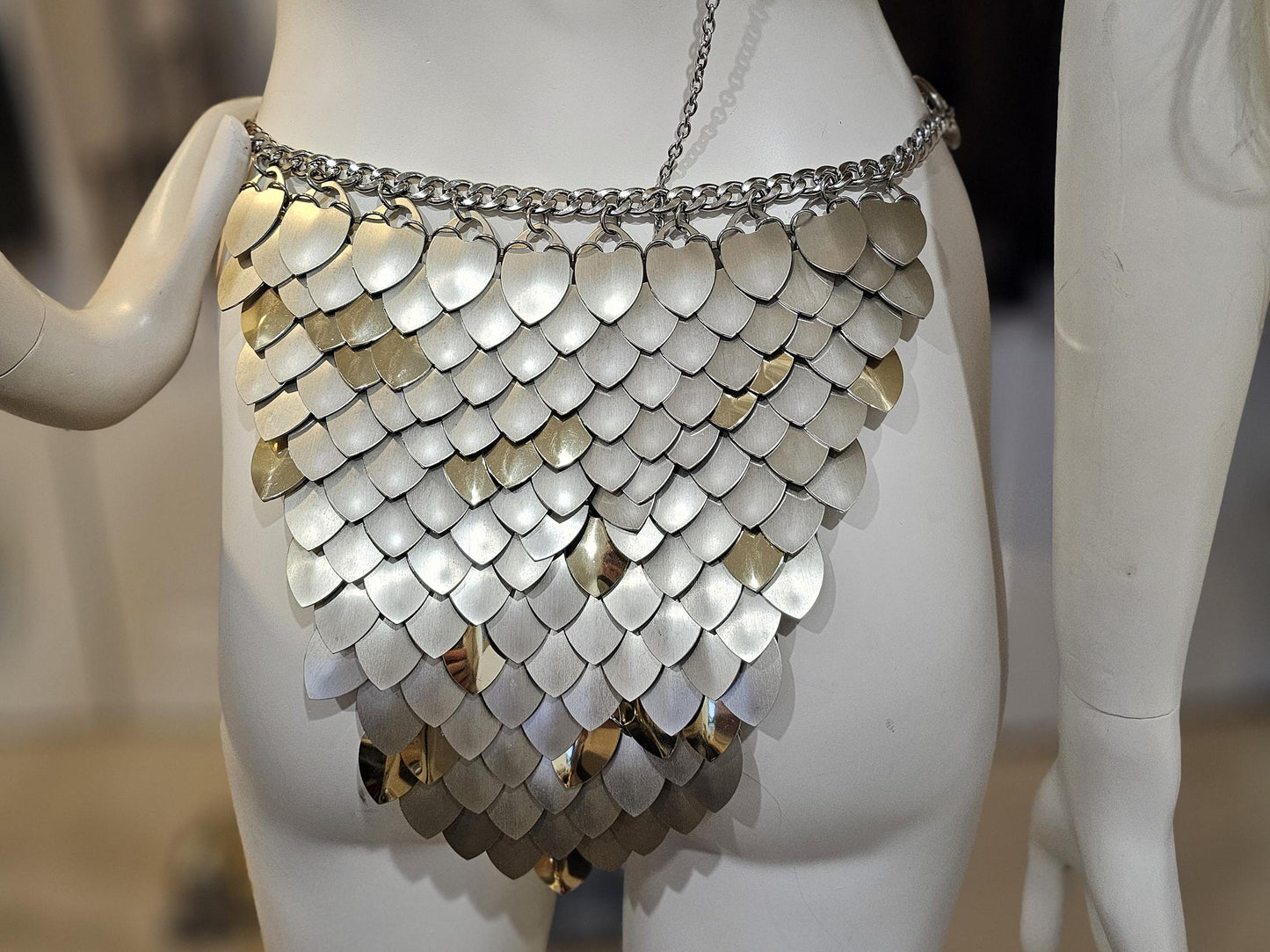 Halloween Viking, Dragon, Fairy Scalemail Cosplay Chainmail  Festival Outfit Corset Skirt Bottoms  QUALITY MADE in CANADA