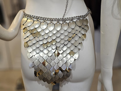 Halloween Viking, Dragon, Fairy Scalemail Cosplay Chainmail  Festival Outfit Corset Skirt Bottoms  QUALITY MADE in CANADA