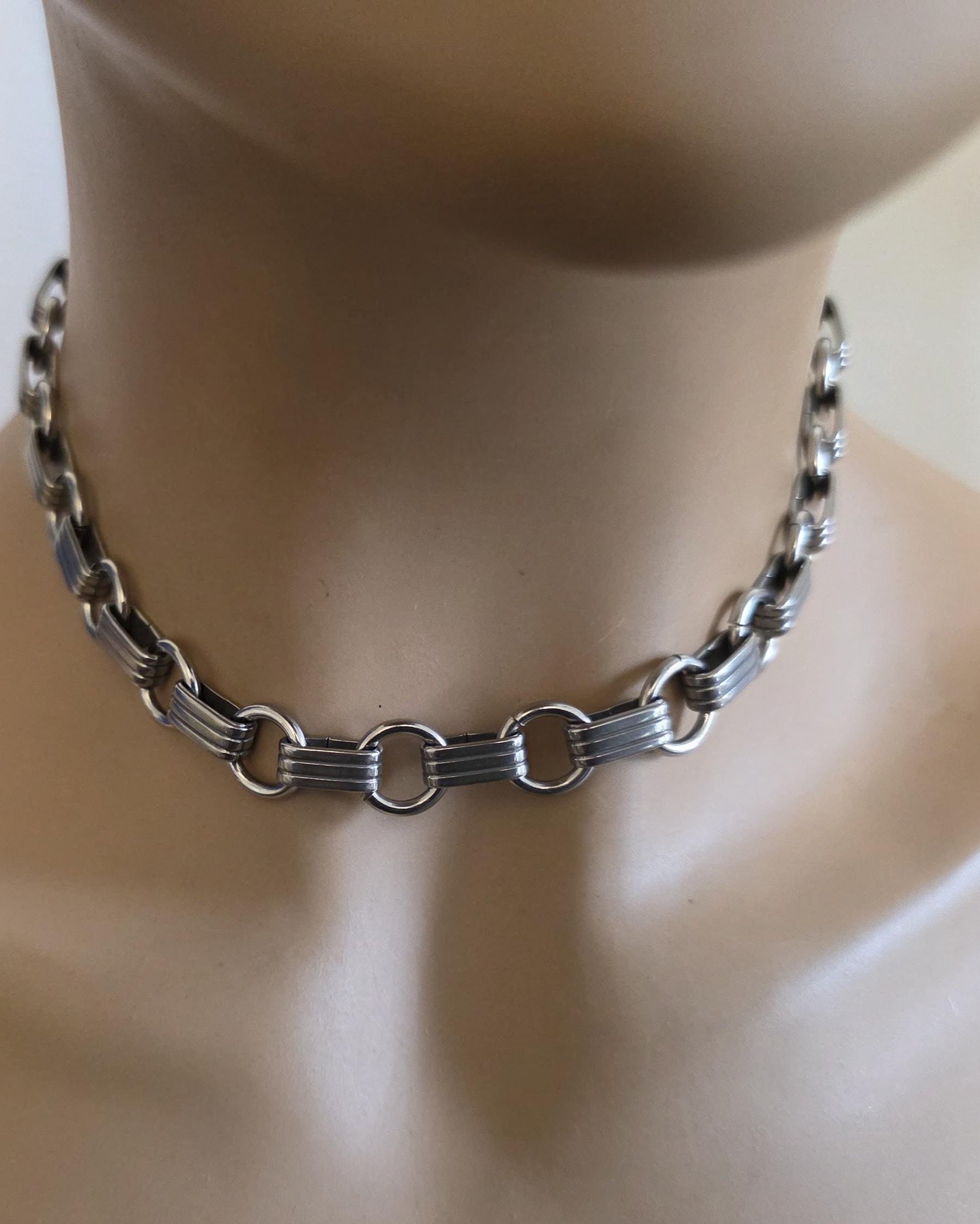 Death Moth Gothic Punk Pendant Multi Strand Choker Goth Necklace Set | Alt Aesthetic edgy chunky statement handmade jewelry gift for her