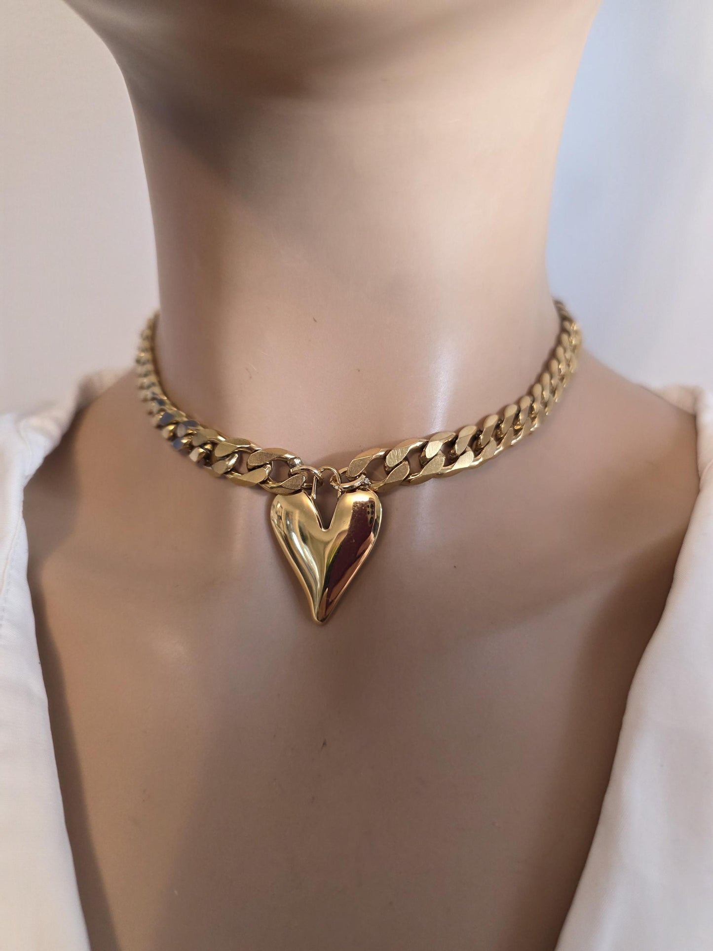 Gold Sacred Heart Layered Pendant Necklace Set - 3 Separate Necklaces, Angel Number 11:11