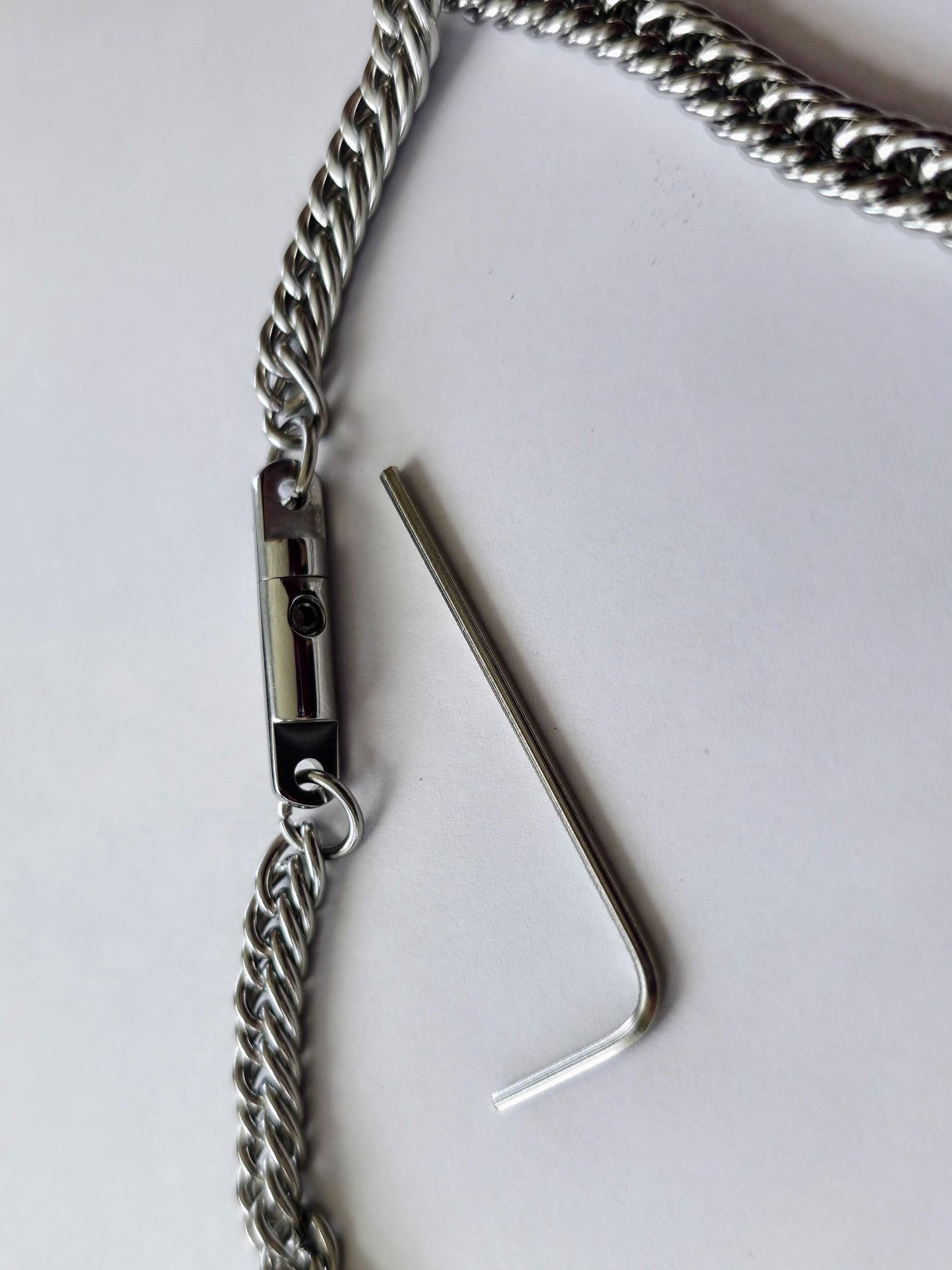 Mens Discreet Day Collar BDSM Submissive Choker Necklace with Permanent Locking Options | Couples jewelry