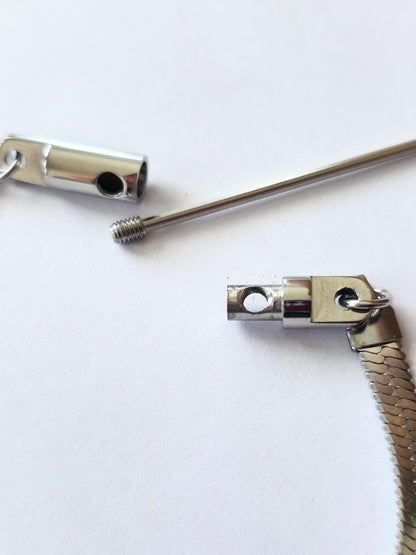 Mens Discreet Day Collar BDSM Submissive Choker Necklace with Permanent Locking Options | Couples jewelry