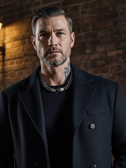 Mens Snake Norse Gothic Punk Collar Chunky Choker Biker Necklace